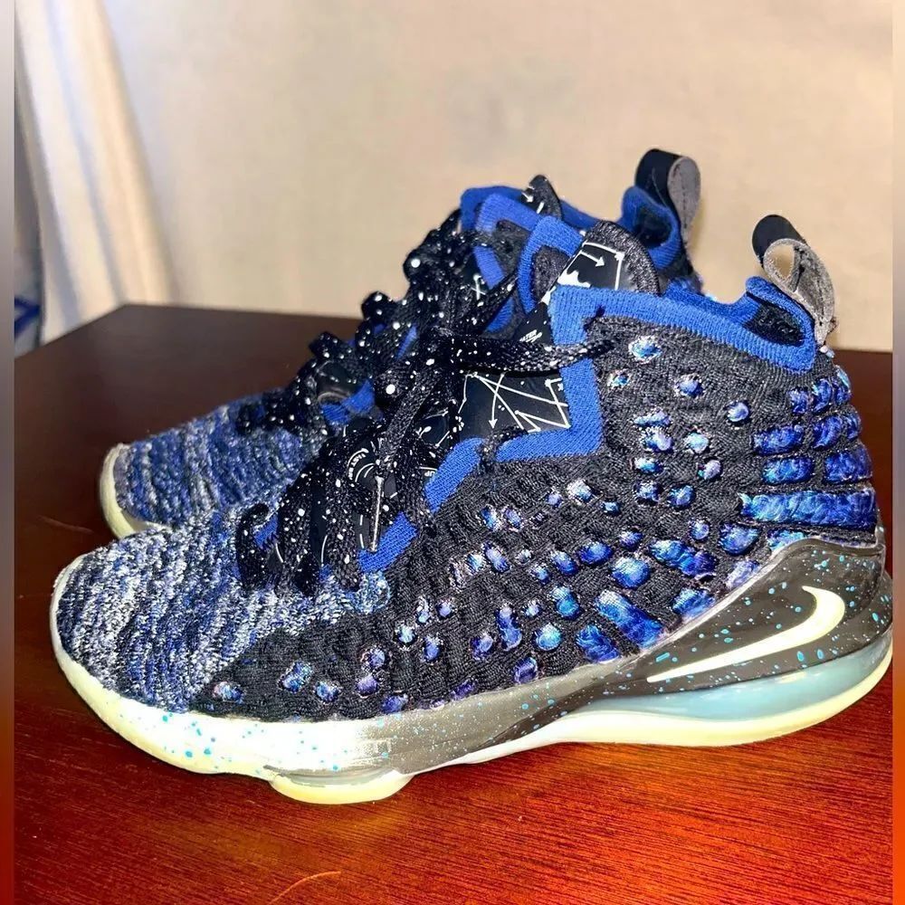 Nike Lebron XVII Constellations high tops size 4 youth